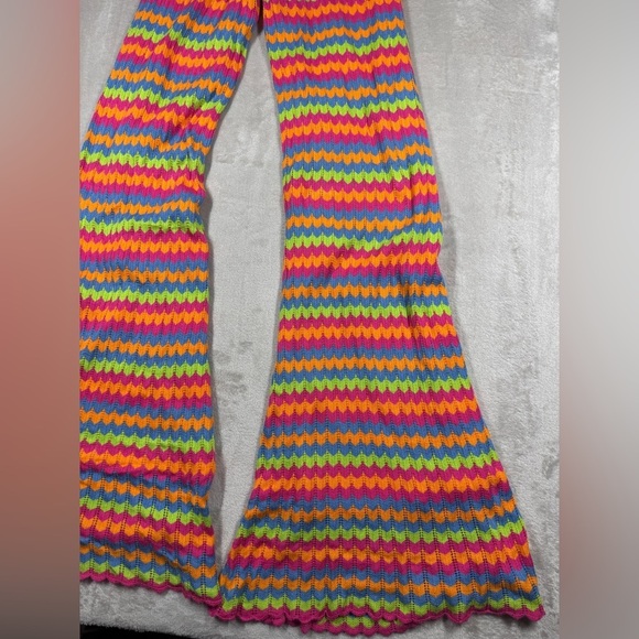 Show Me Your Mumu Susie Flare Leg Pants in Paradise Island Hippie Knit Size XS - Picture 13 of 16